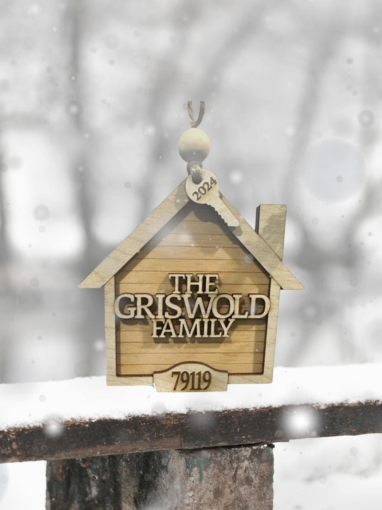 Personalized House Christmas Ornament, Personalized New Home, First Christmas, Realtor Gifts, Housewarming, Custom Holiday Gift, New House