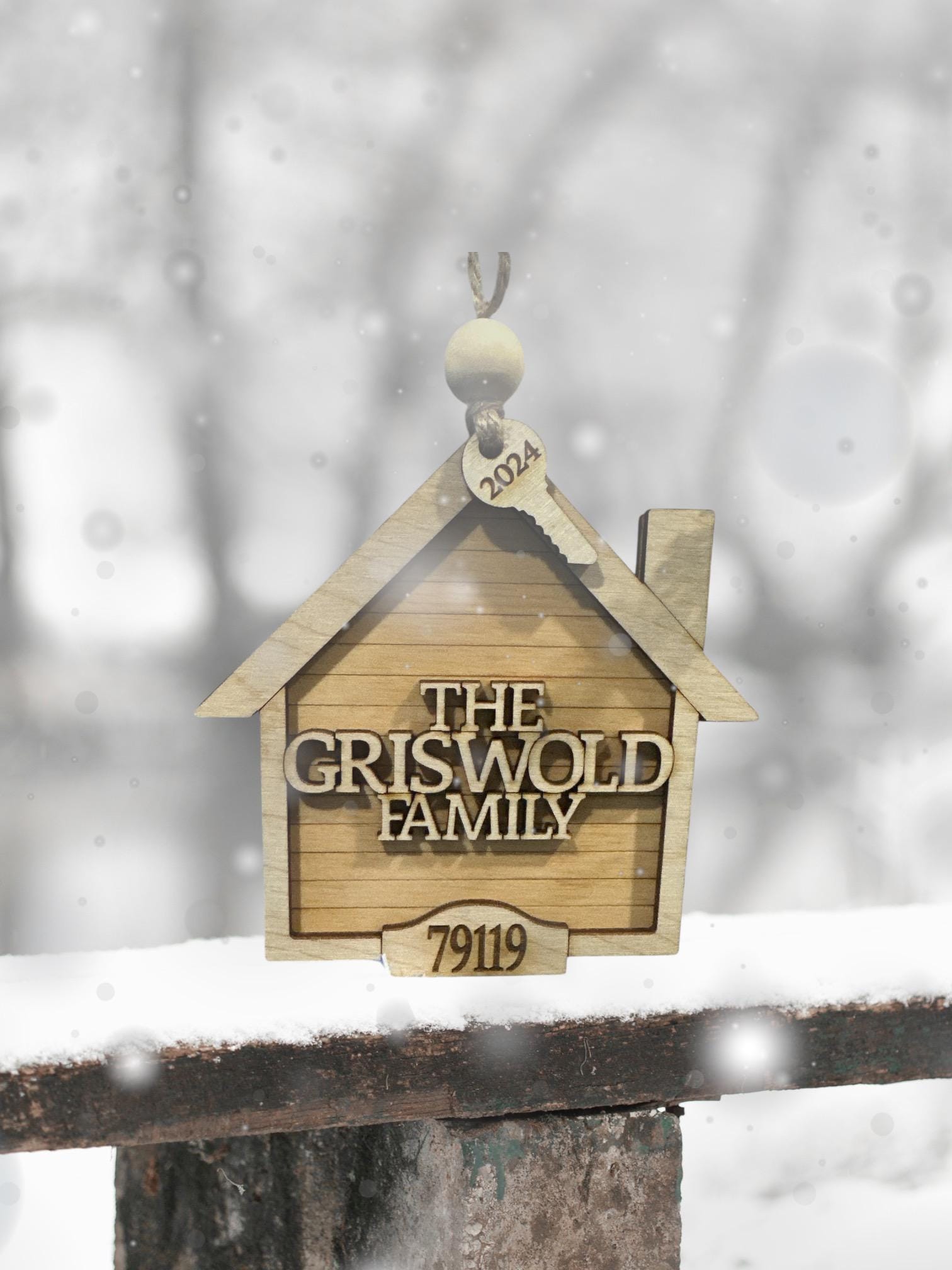 Personalized House Christmas Ornament, Personalized New Home, First Christmas, Realtor Gifts, Housewarming, Custom Holiday Gift, New House