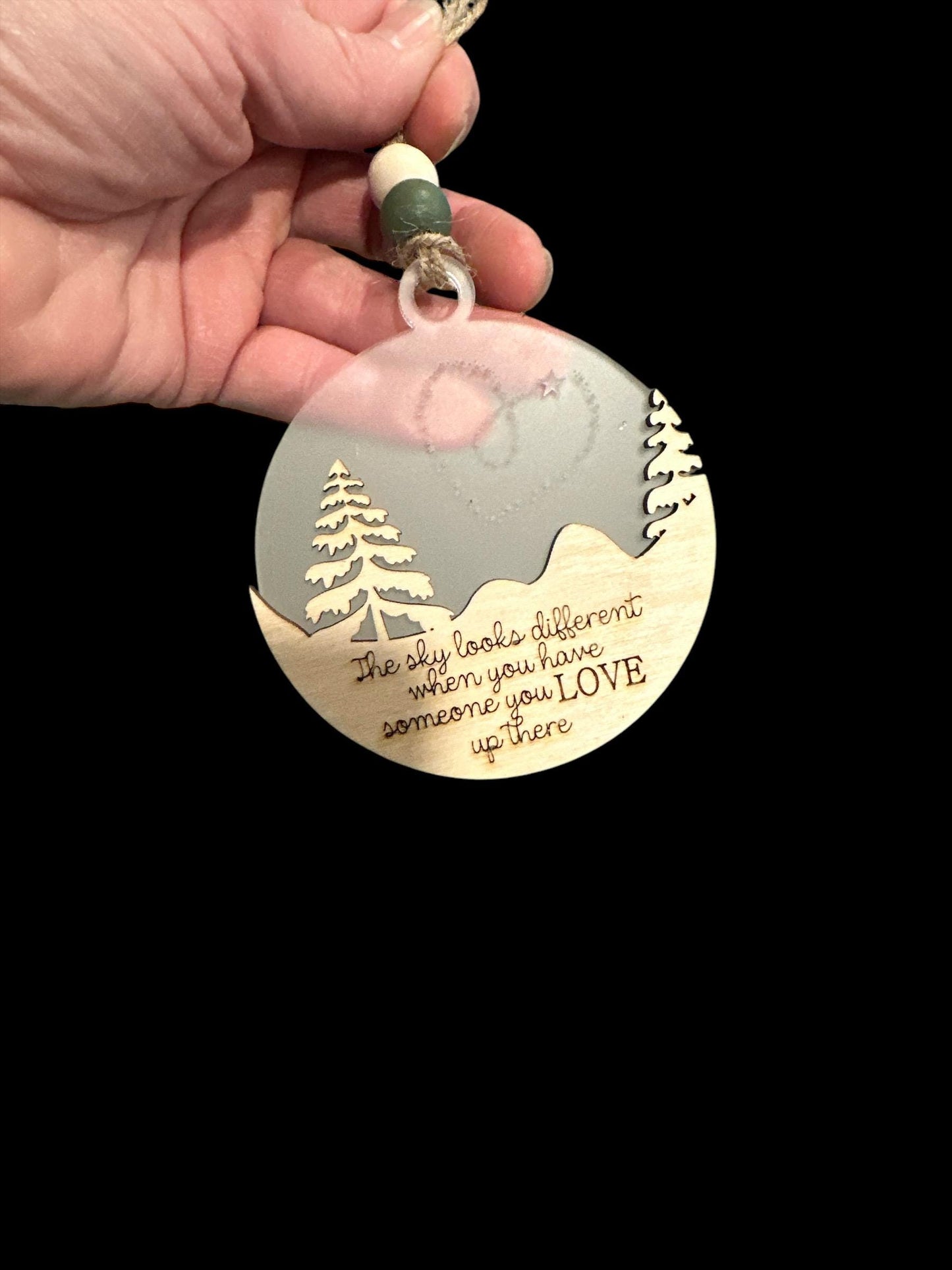 Memorial Ornament / Love / Heart / Gone but not forgotten