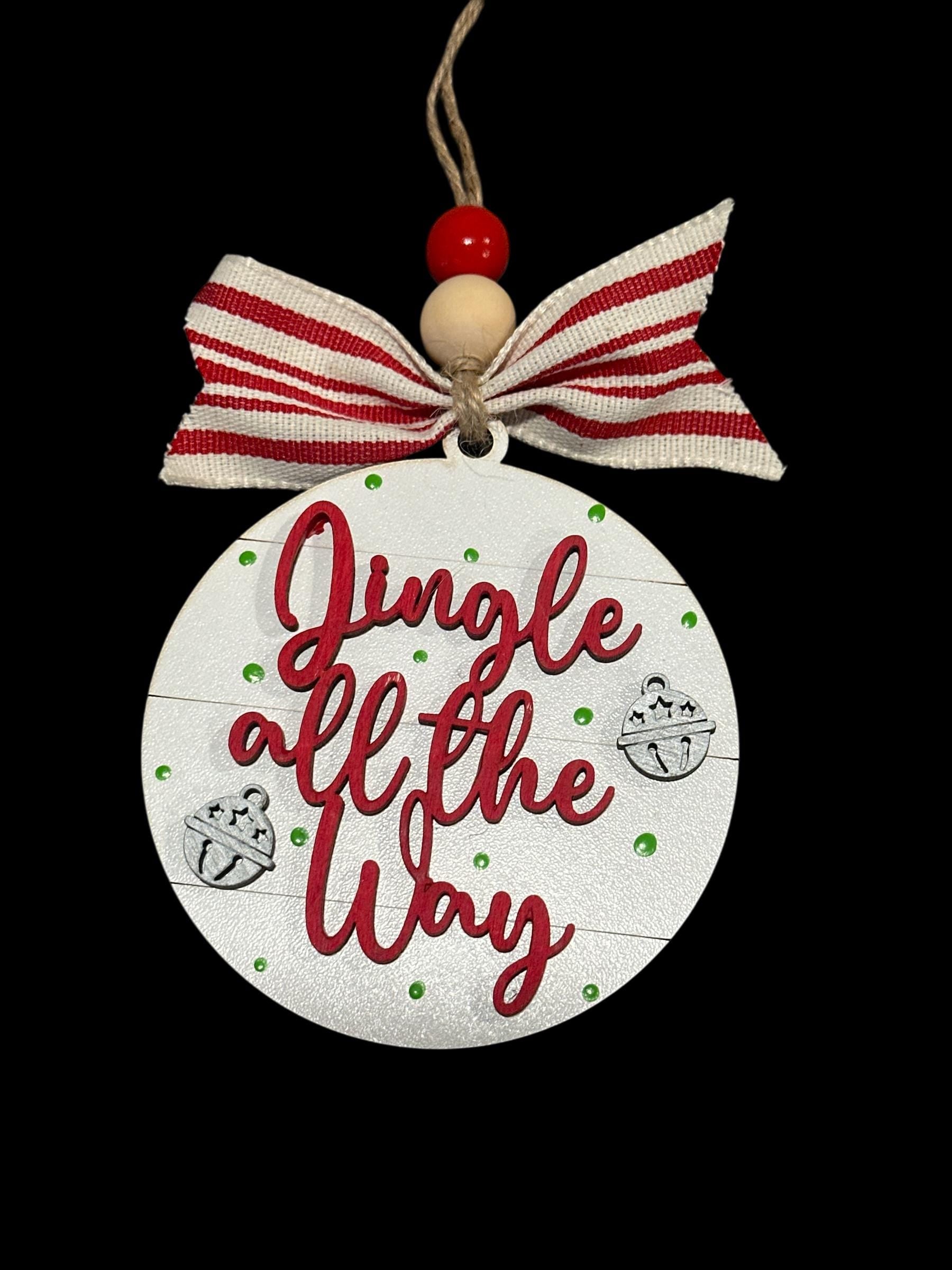 Santa and Friends Ornaments, Wooden Ornaments, Santa Nutcracker Religious, Christmas Tree Decorations, Holiday Ornament, Gingerbread