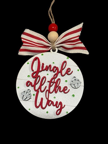 Santa and Friends Ornaments, Wooden Ornaments, Santa Nutcracker Religious, Christmas Tree Decorations, Holiday Ornament, Gingerbread