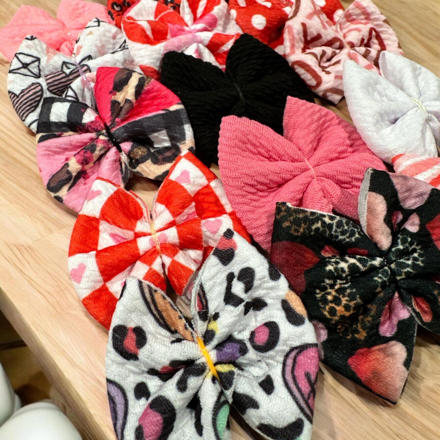 Valentine Bullet Small Bows Bundle, Freshener Bows, Decorative Bows, Freshie Bullet Bows, Bows, Solid Bows, Cute Bow Pack, Craft Accessories