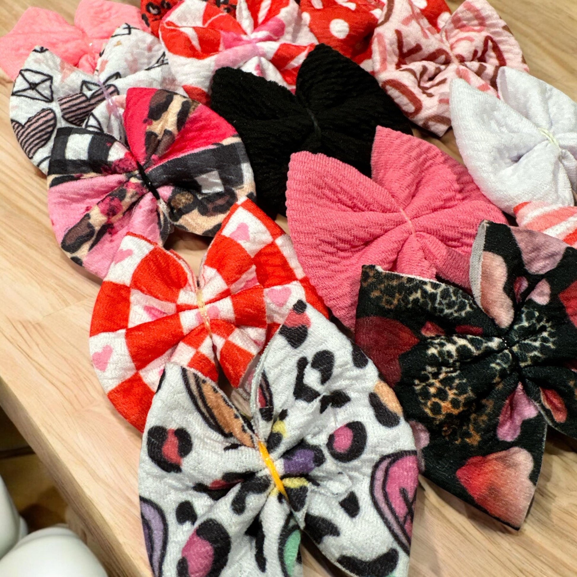 Valentine Bullet Small Bows Bundle, Freshener Bows, Decorative Bows, Freshie Bullet Bows, Bows, Solid Bows, Cute Bow Pack, Craft Accessories
