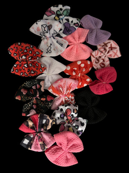 Valentine Bullet Small Bows Bundle, Freshener Bows, Decorative Bows, Freshie Bullet Bows, Bows, Solid Bows, Cute Bow Pack, Craft Accessories