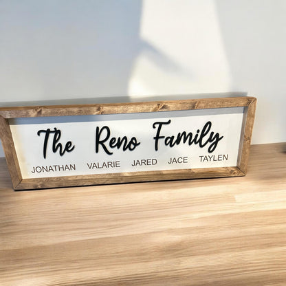 Personalized Name Wooden Sign, Custom Sign, Famed Sign, Wall Art Personalized, Custom Gift, Unique Family Decor, Name Signs, Family Sign