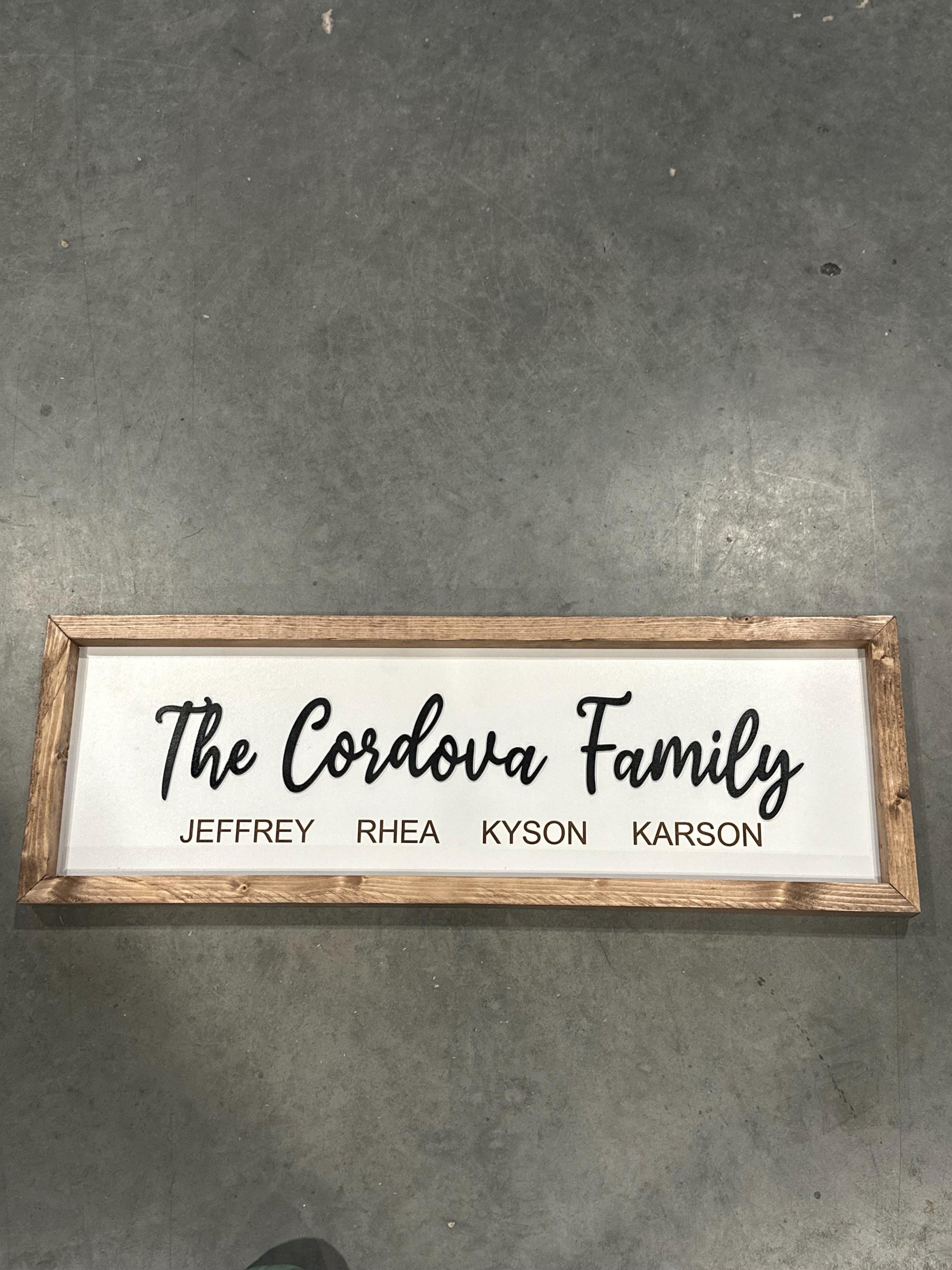 Personalized Name Wooden Sign, Custom Sign, Famed Sign, Wall Art Personalized, Custom Gift, Unique Family Decor, Name Signs, Family Sign