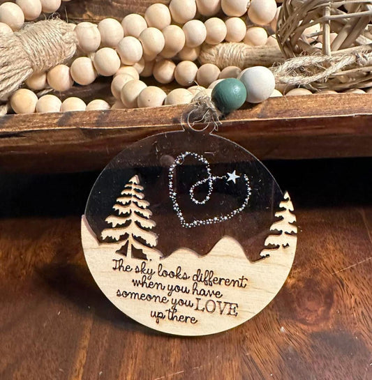 Memorial Ornament / Love / Heart / Gone but not forgotten