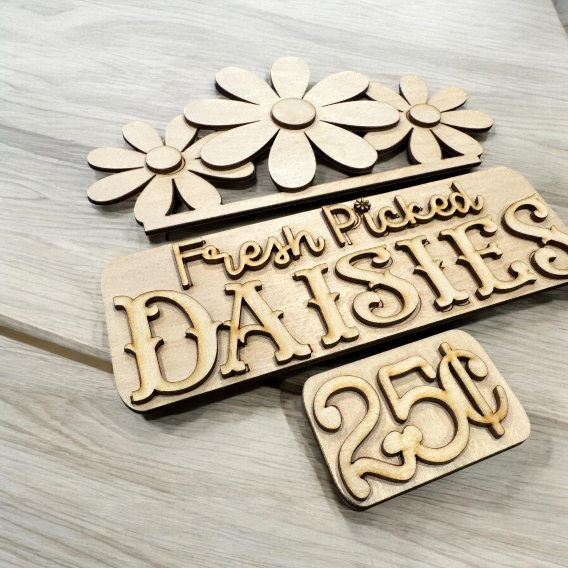 Daisies Interchangeable Insert, Interchangeable Insert, Home Decor, Flower Picket Insert, Love me Love me not Insert, Flowers, Interchange