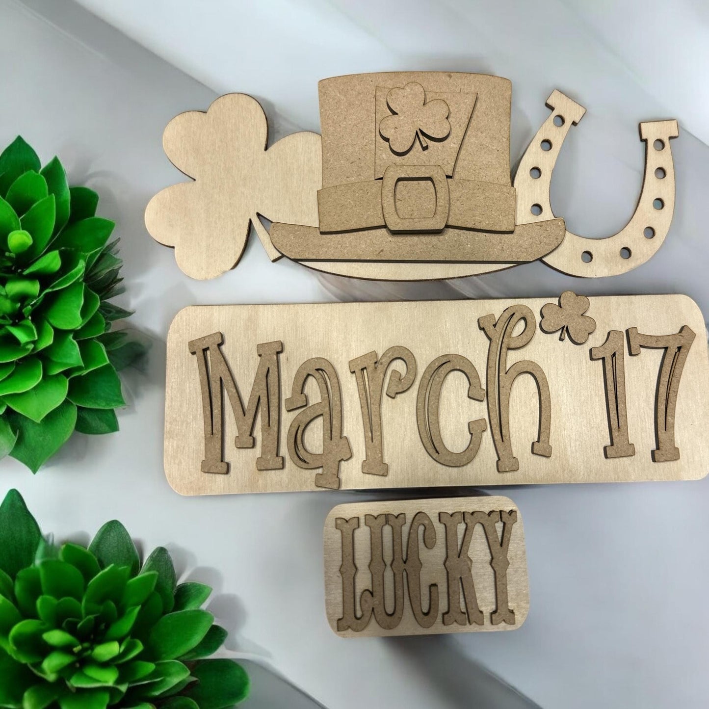 St Patrick's Interchangeable Farmhouse Truck Insert | Seasonal Truck | DIY Truck Kit | Interchangeable Farmhouse DIY Kit | Unfinished KIT