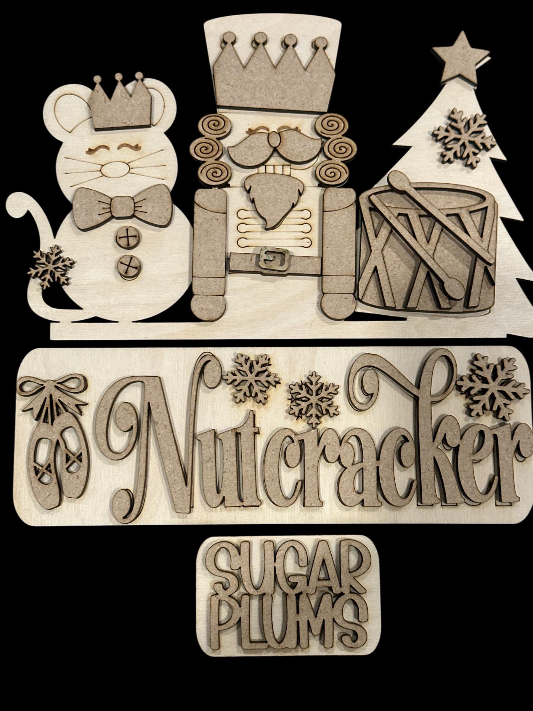 Nutcracker Interchangeable Insert, Seasonal Truck, Insert Picket, DIY Kit, Interchangeable DIY Kit, Finished, Nutcracker Decor, Christmas