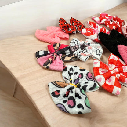 Valentine Bullet Small Bows Bundle, Freshener Bows, Decorative Bows, Freshie Bullet Bows, Bows, Solid Bows, Cute Bow Pack, Craft Accessories