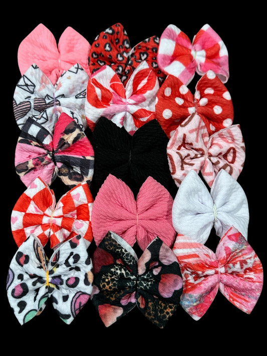 Valentine Bullet Small Bows Bundle, Freshener Bows, Decorative Bows, Freshie Bullet Bows, Bows, Solid Bows, Cute Bow Pack, Craft Accessories