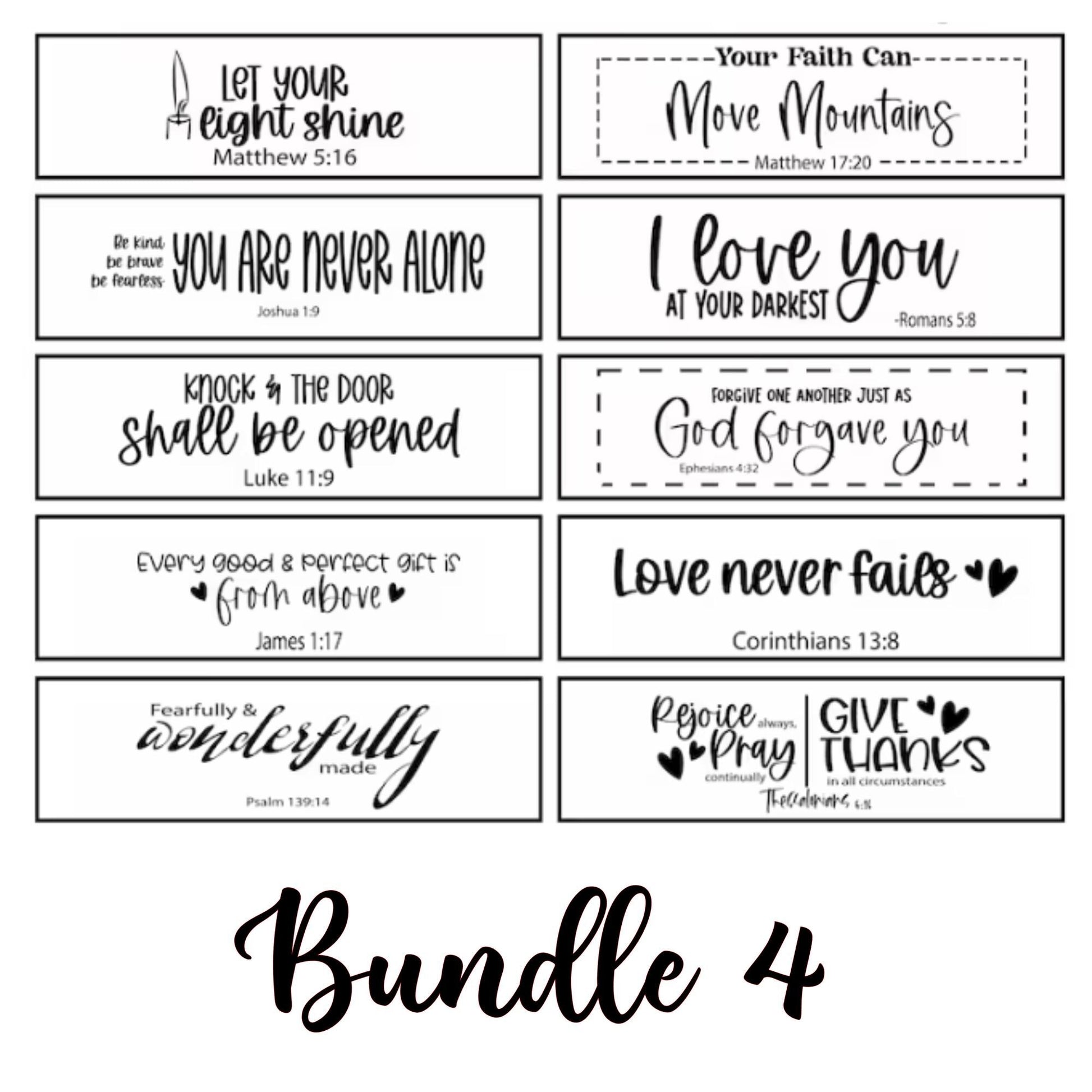 Interchangeable Scripture of the Week Sign: 10 Biblical Verses