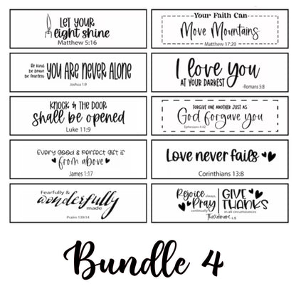 Interchangeable Scripture of the Week Sign: 10 Biblical Verses