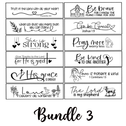 Interchangeable Scripture of the Week Sign: 10 Biblical Verses