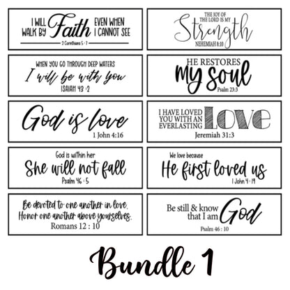 Interchangeable Scripture of the Week Sign: 10 Biblical Verses