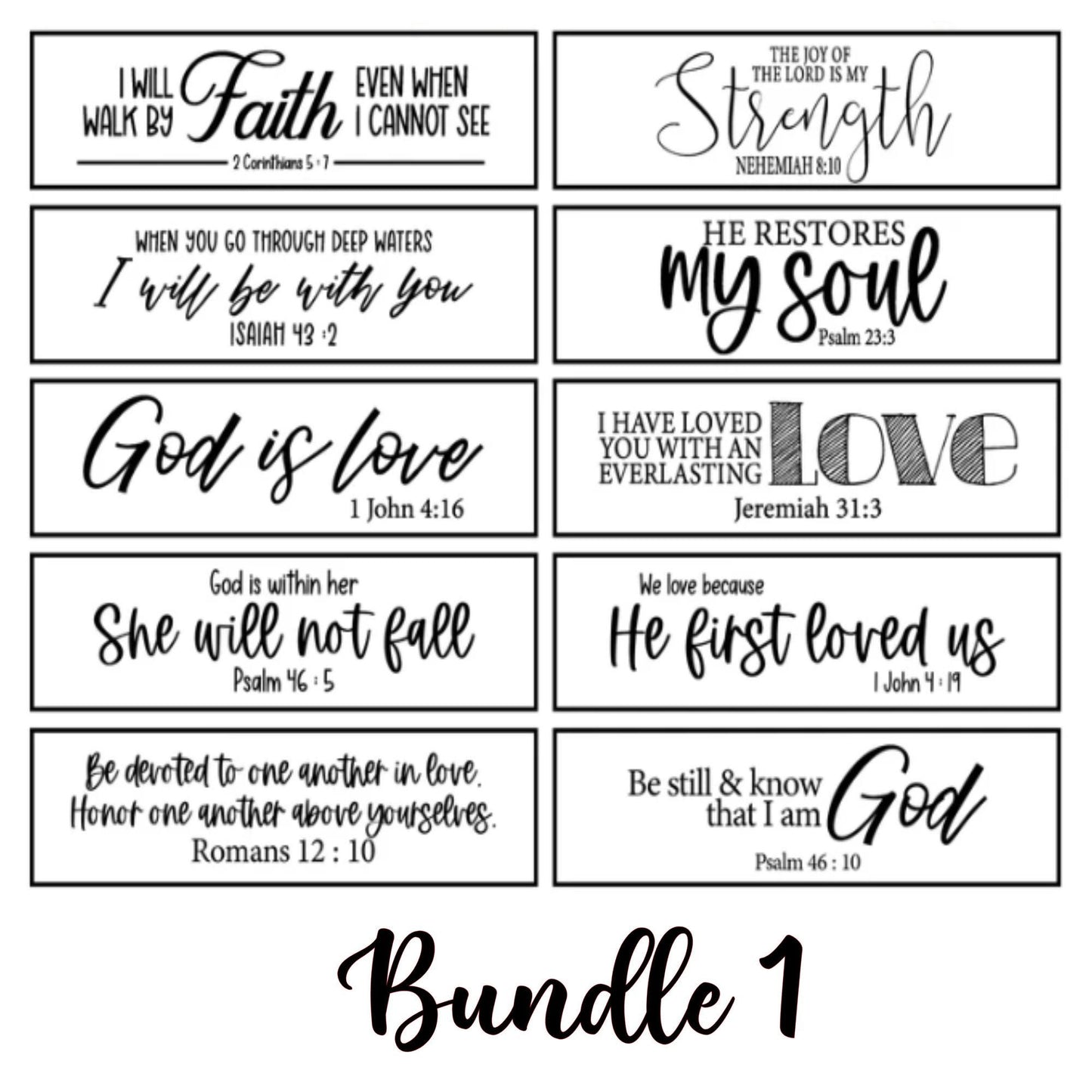 Sign ONLY Scripture of the Week, Faith, Inspirational Signs