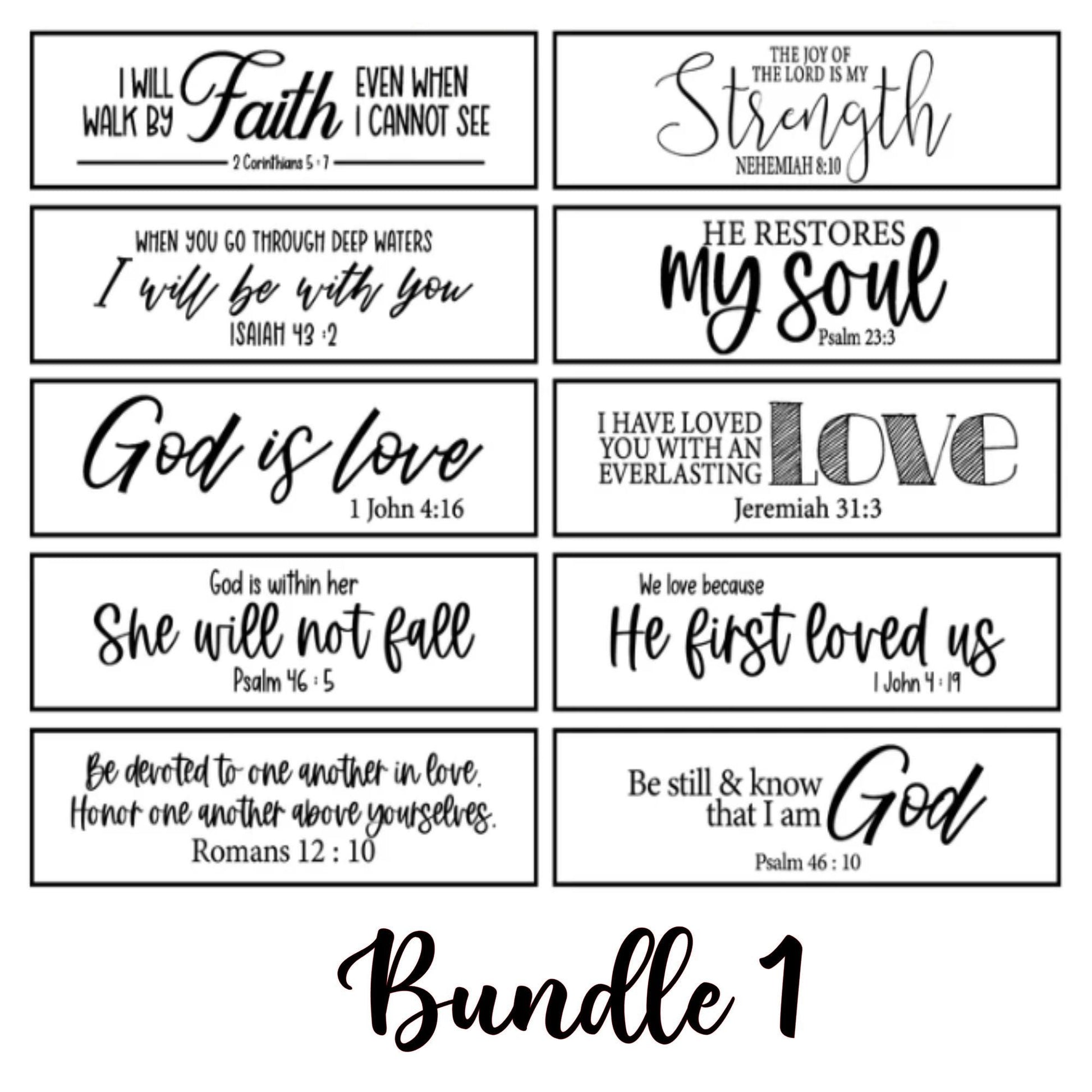 Sign ONLY Scripture of the Week, Faith, Inspirational Signs