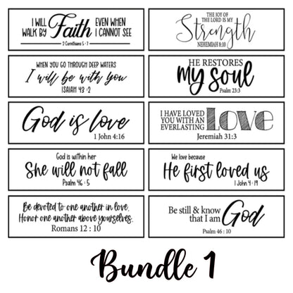 Sign ONLY Scripture of the Week, Faith, Inspirational Signs