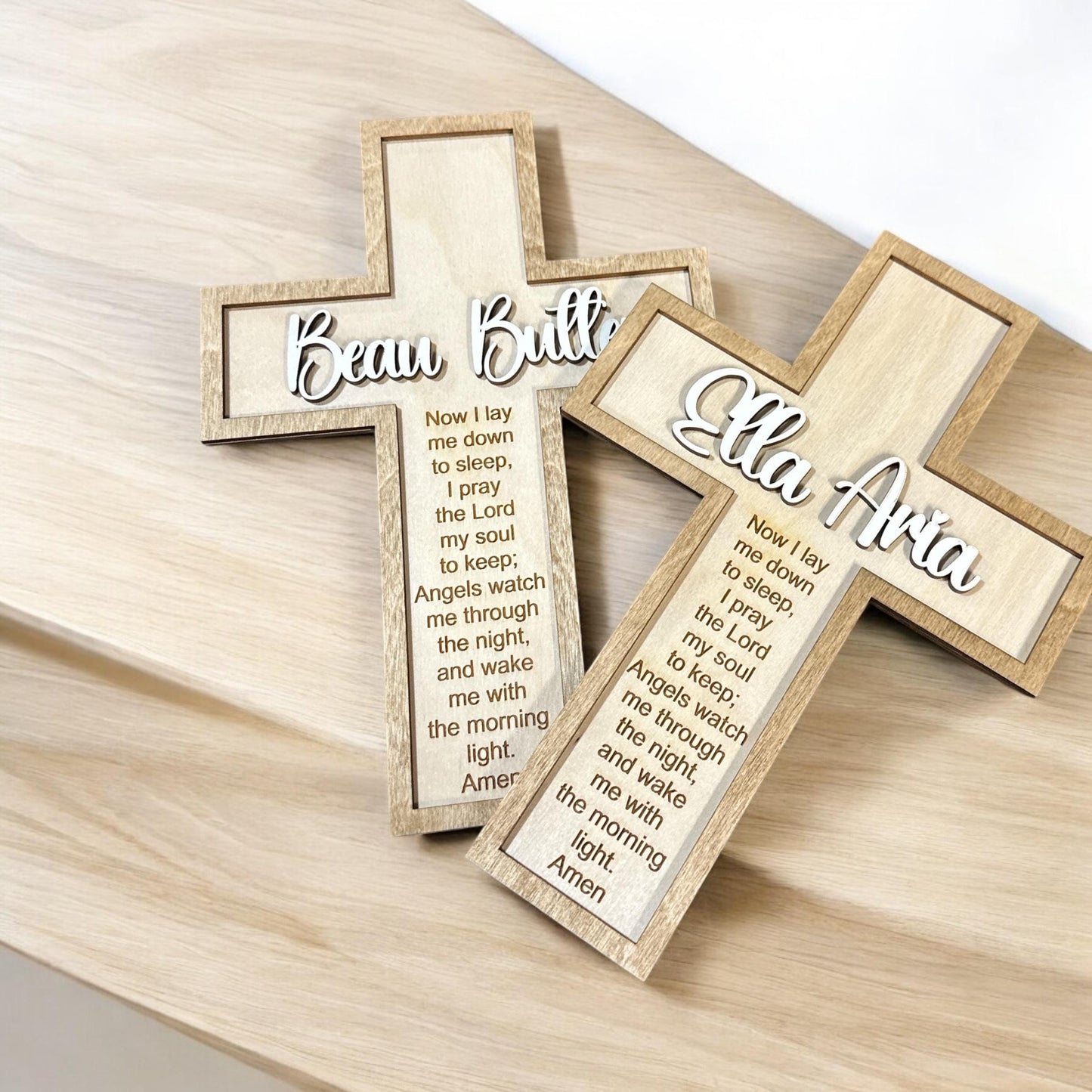 Bedtime Prayer Personalized, Cross, Bed Time Prayer Cross, Customized Cross, Kids Room, Blessed, Baby Gift, Baby Shower Gift Giving