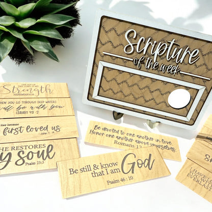 Sign ONLY Scripture of the Week, Faith, Inspirational Signs