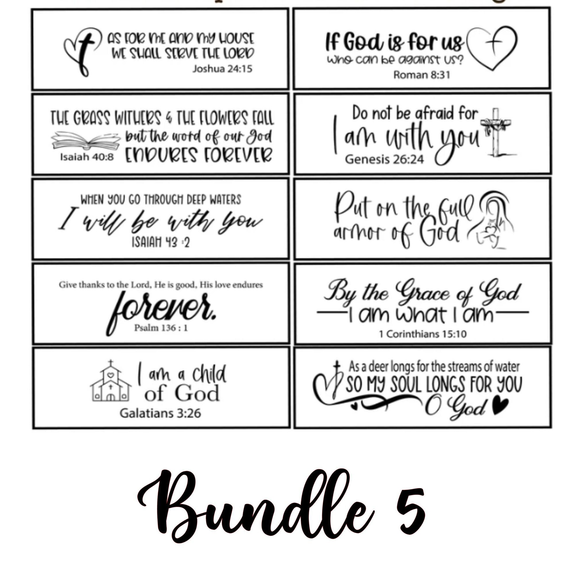 Interchangeable Scripture of the Week Sign: 10 Biblical Verses