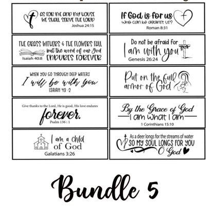 Interchangeable Scripture of the Week Sign: 10 Biblical Verses