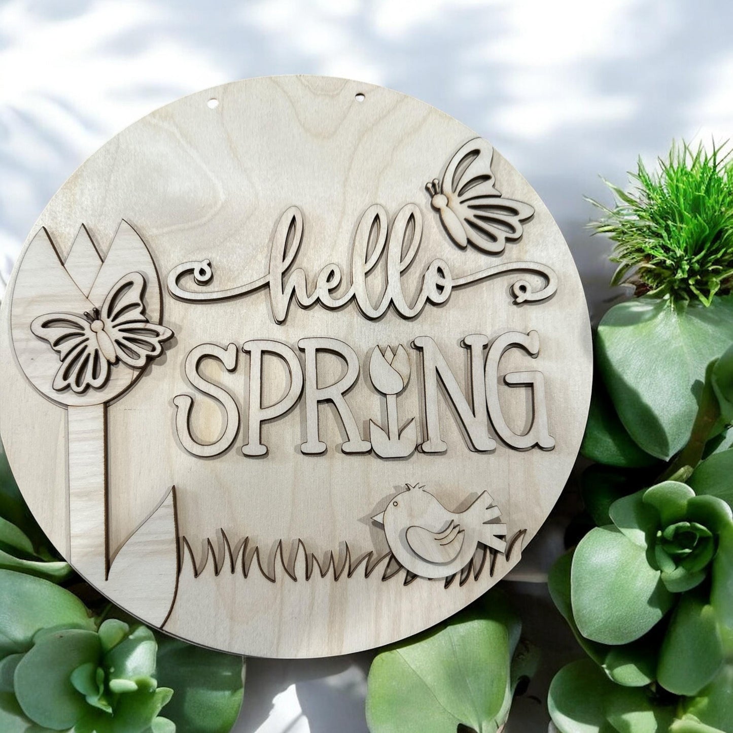 Hello Spring DIY, door hanger, Door Hanger, door hanger, Home decor, Custom Door Hanger, Spring Door Hanger, Hello Spring