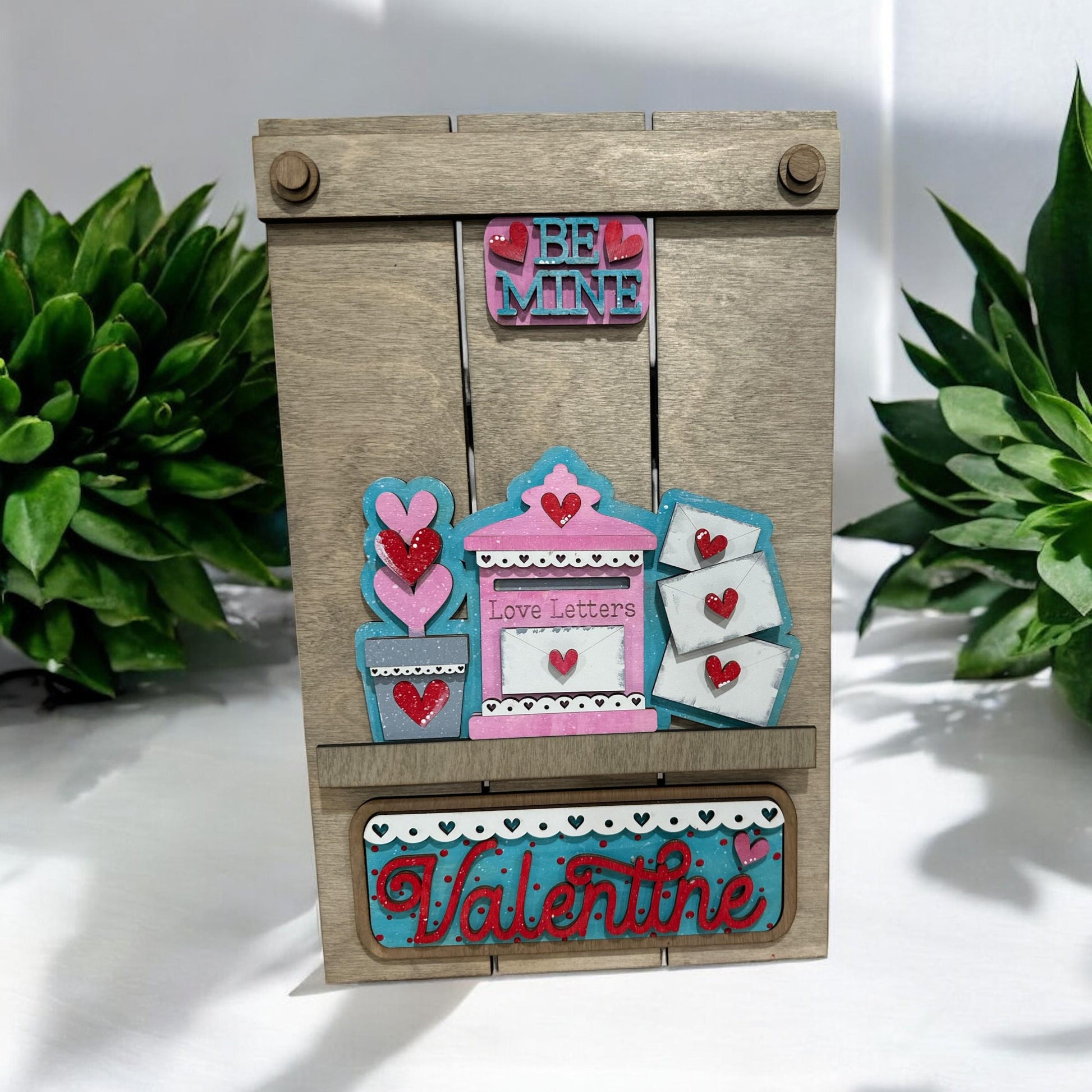 Be Mine Valentines Interchangeable Insert, Insert Picket, Interchangeable Finished, Valentine, Add on Only, Home Decor, Pickets Decor