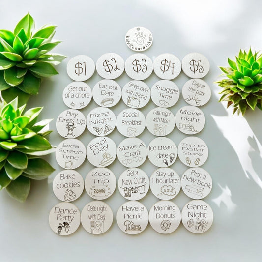 Kids Tokens, Kids Easter Tokens, Fun Tokens, Rewards Token Set, kid’s reward Tokens, Fun Tokens