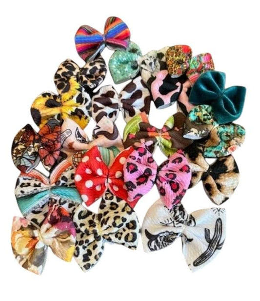 Bullet Small Bows Bundle, Freshener Bows, Decorative Bows, Freshie Bullet Bows, Printed Bows, Solid Bows, Cute Bow Pack, Craft Accessories