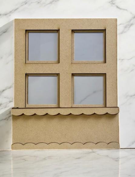 DIY Unfinished Window Interchange for Seasonal Inserts