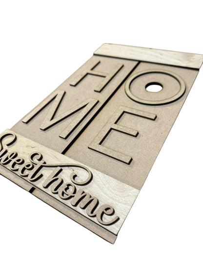 DIY Interchangeable Home Sign: Pallet Door Hanger Kit