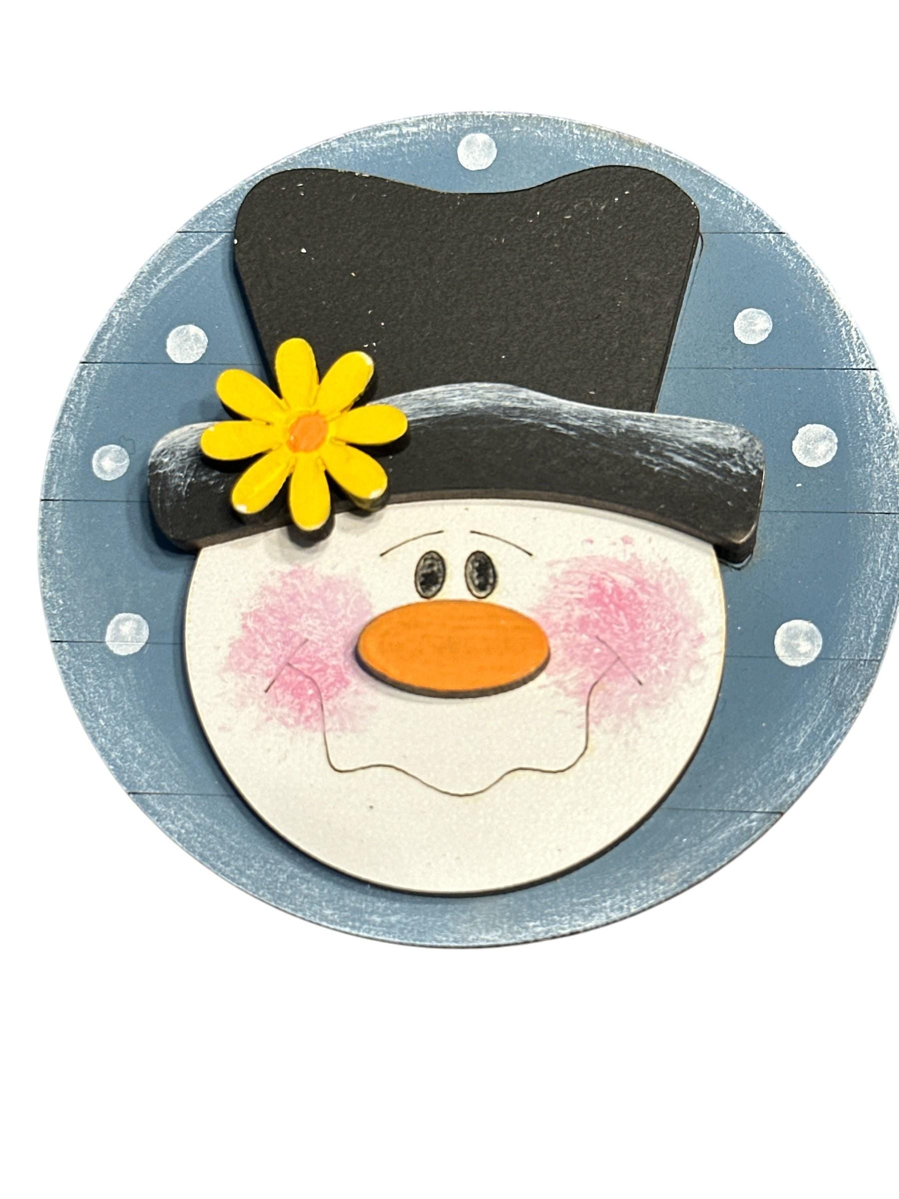 Bundle 6 of 3" or 6" Seasonal Interchangeable Sign Rounds, Hand-Painted MDF Decor, Hand Painted Seasonal Inserts, Interchange Seasons