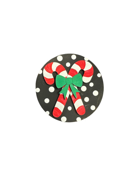 Bundle 4 of 3" or 6" Seasonal Interchangeable Sign Rounds, Hand-Painted MDF Decor, Hand Painted Seasonal Inserts, Interchange Seasons