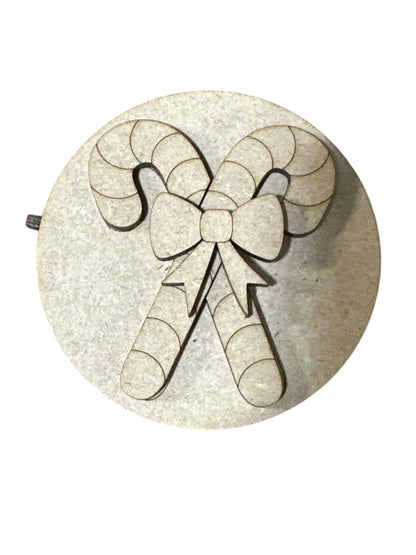 DIY Bundle 4 of Seasonal Round Sign DIY Kit: Unfinished Interchangeable Decor, DIY Seasonal Inserts for 3" or 6" rounds, Seasonal Inserts