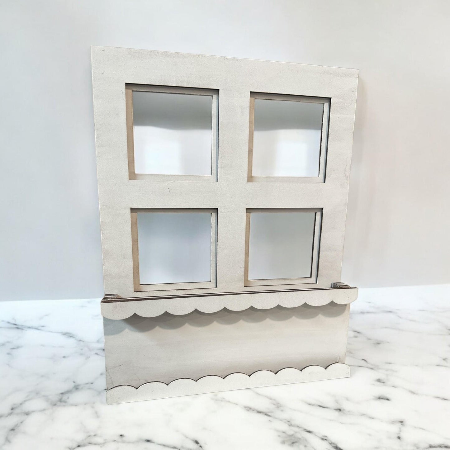 Interchangeable Window Box Finished, Seasonal Home Decor Shelf Sitter, Window Seasonal Frame