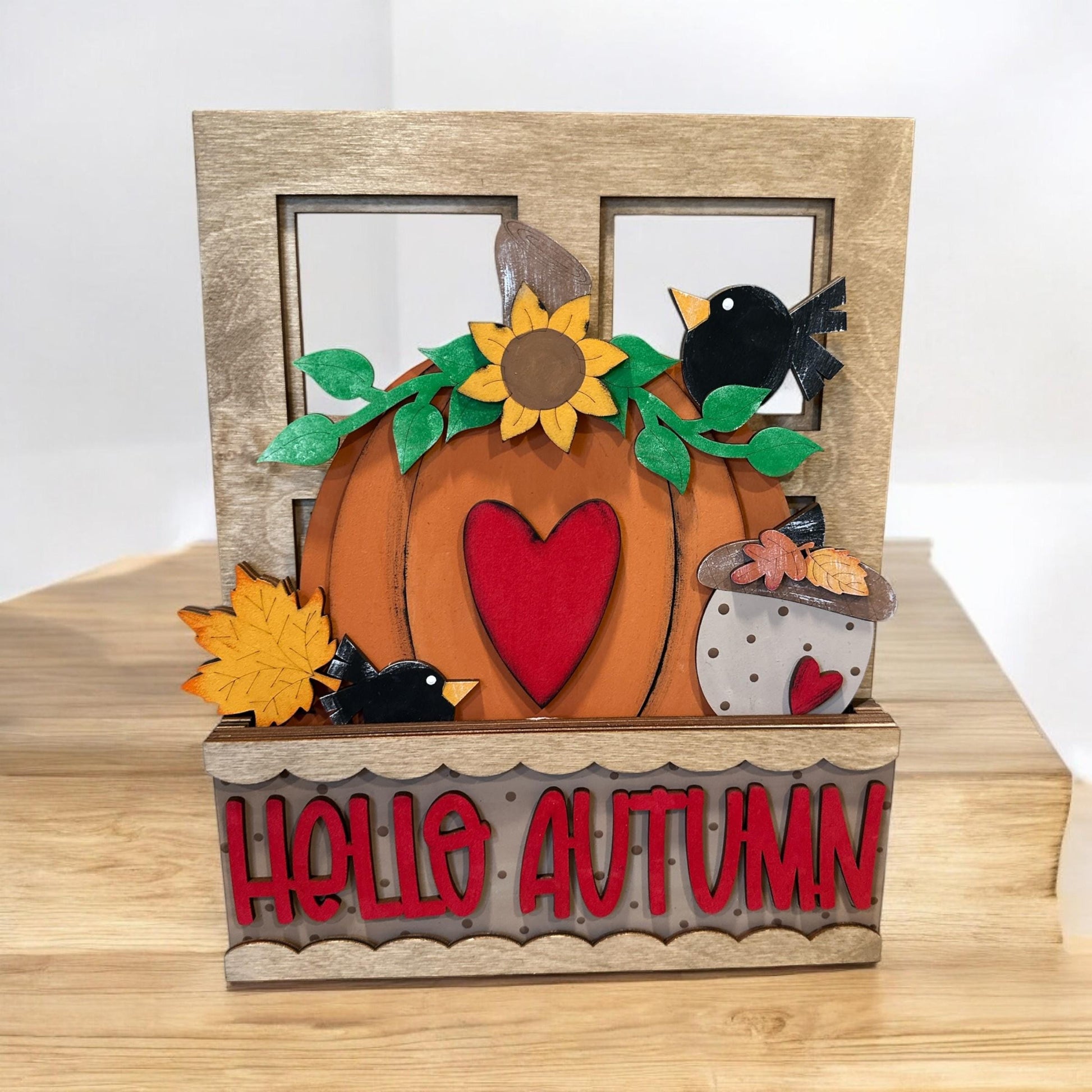 Hello Autumn Window Insert: Interchangeable Fall Decor