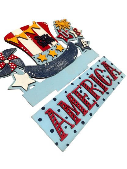 4th of July Window Insert: Interchangeable Patriotic Decor