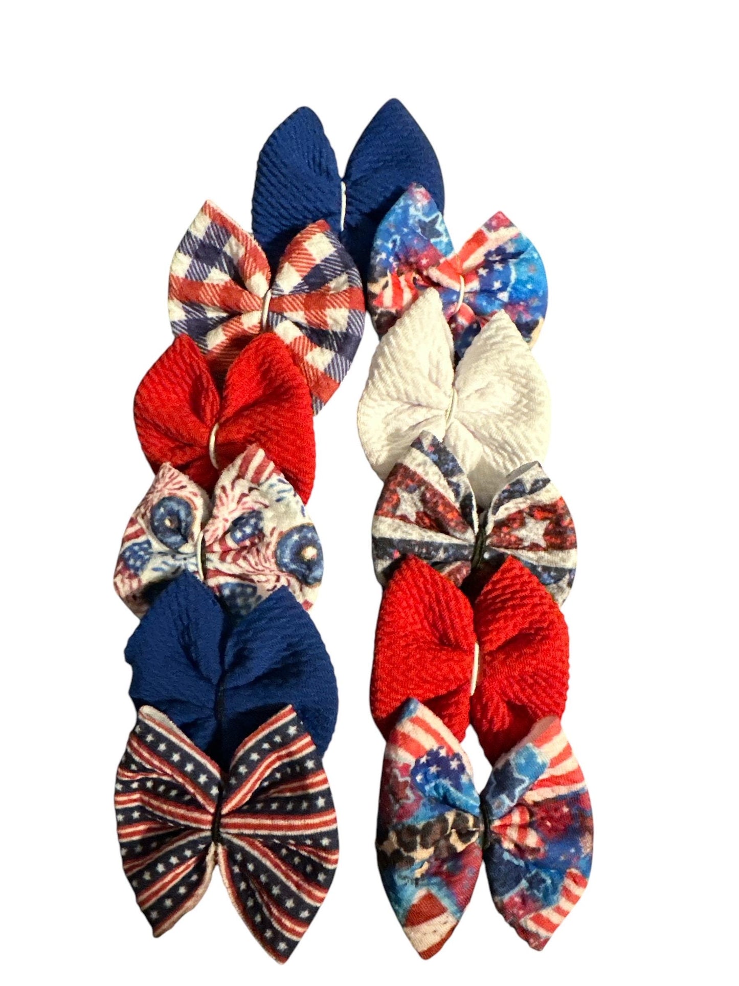 4th of July Mini Bows Bundle: Patriotic Freshie Car Accessories