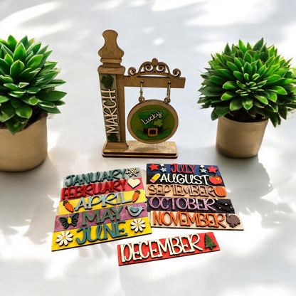 Small Post Interchangeable Mini Light Post: 12 Month Decor, Seasonal Inserts, Post Inserts, Seasonals