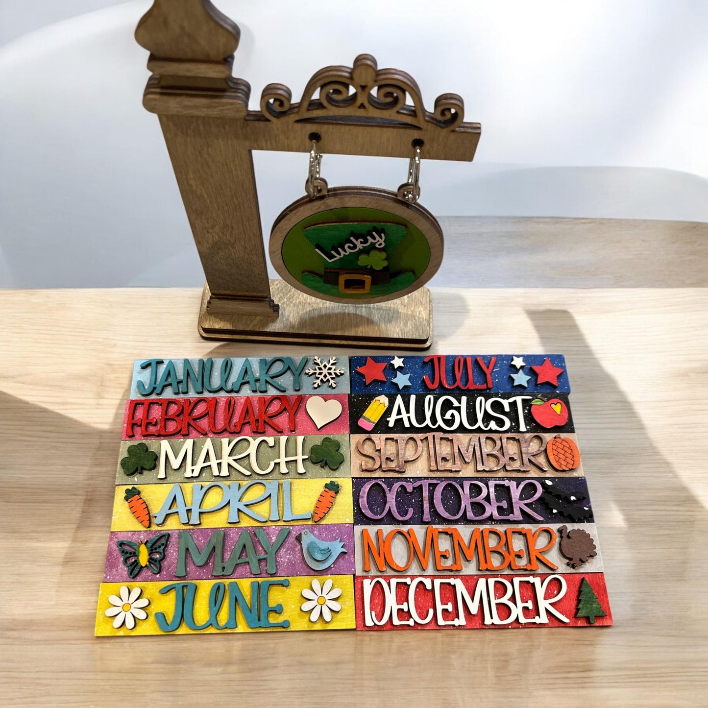 Small Post Interchangeable Mini Light Post: 12 Month Decor, Seasonal Inserts, Post Inserts, Seasonals