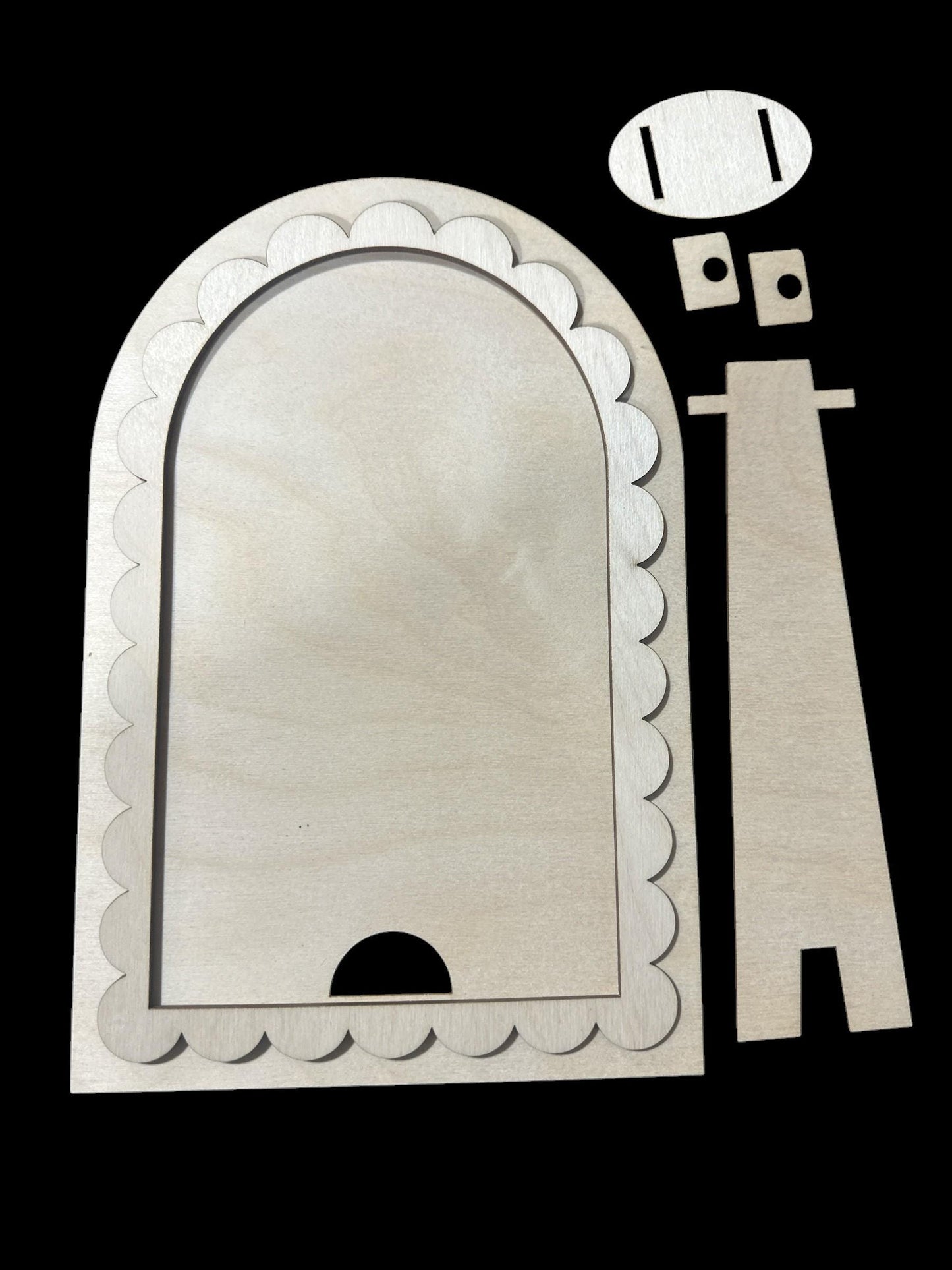 DIY Scalloped Arch Sign Frame: Interchangeable Home Decor