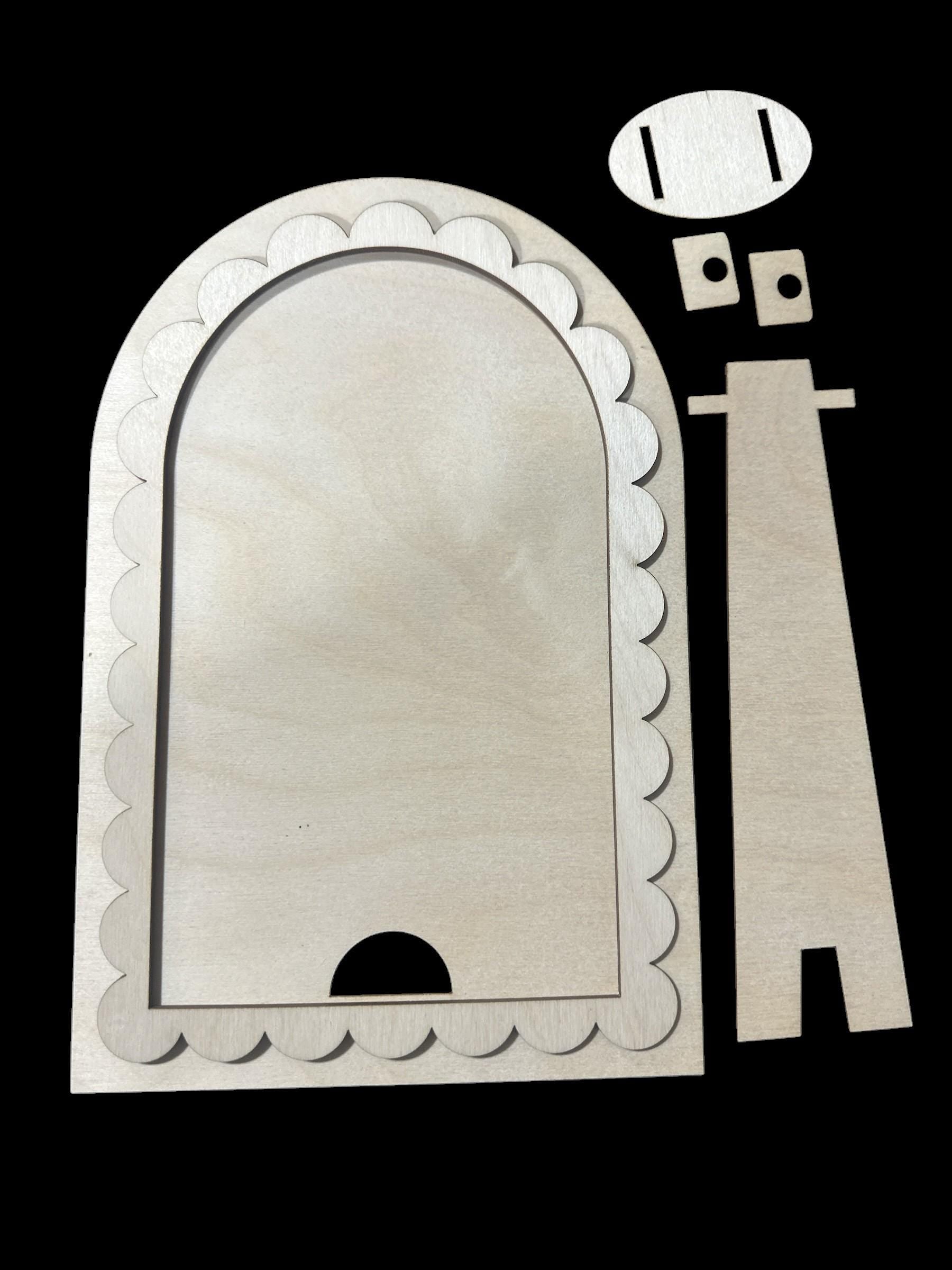DIY Scalloped Arch Sign Frame: Interchangeable Home Decor