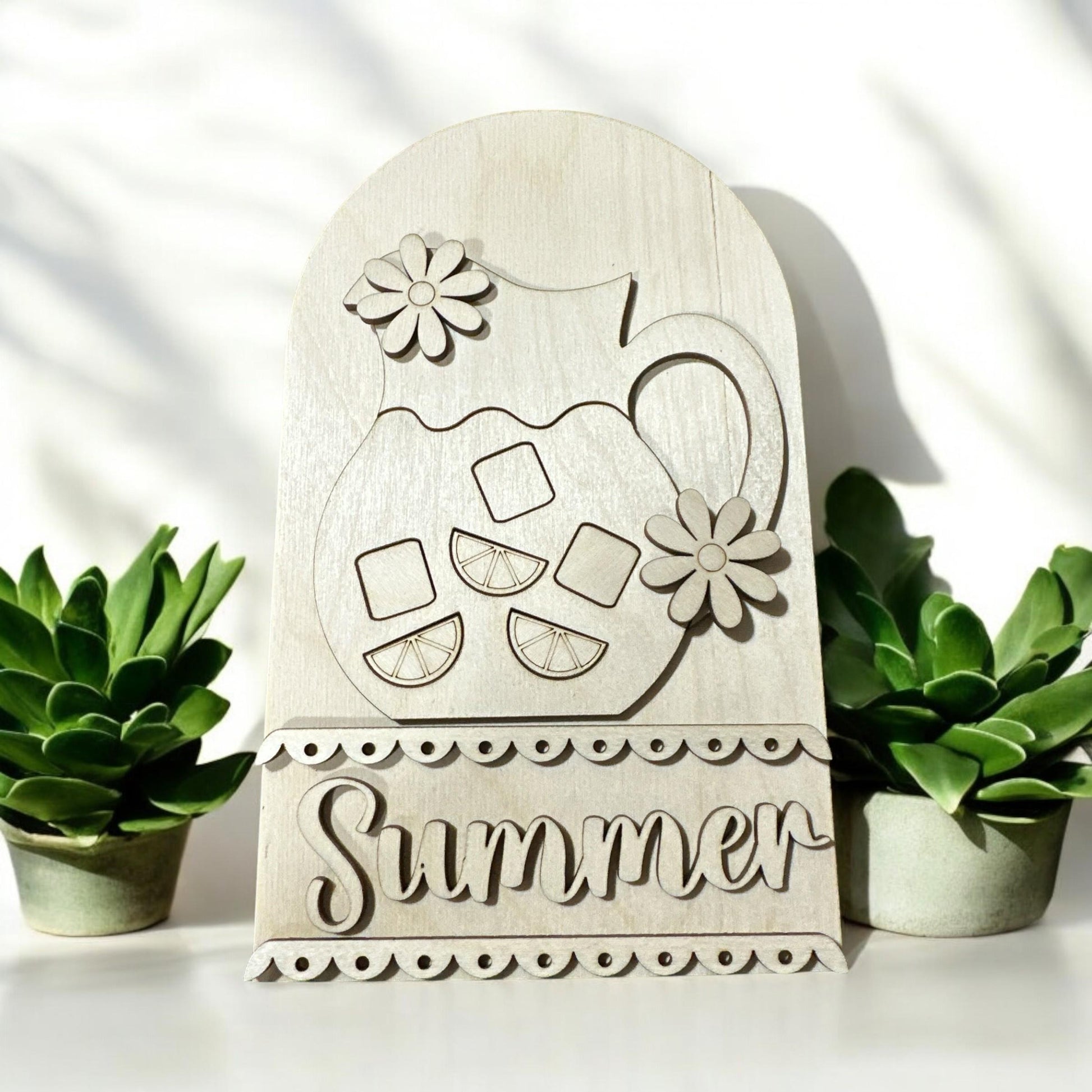 DIY Summer Lemonade Arch Insert: Unfinished MDF Sign Add On