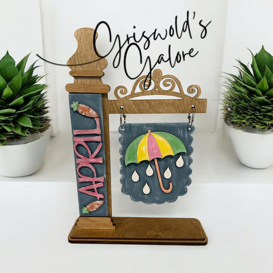 Interchangeable Seasonal Sign: 12-Month Hanging Decor