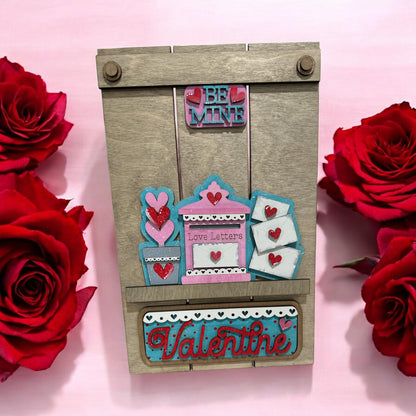 Be Mine Valentines Interchangeable Insert, Insert Picket, Interchangeable Finished, Valentine, Add on Only, Home Decor, Pickets Decor
