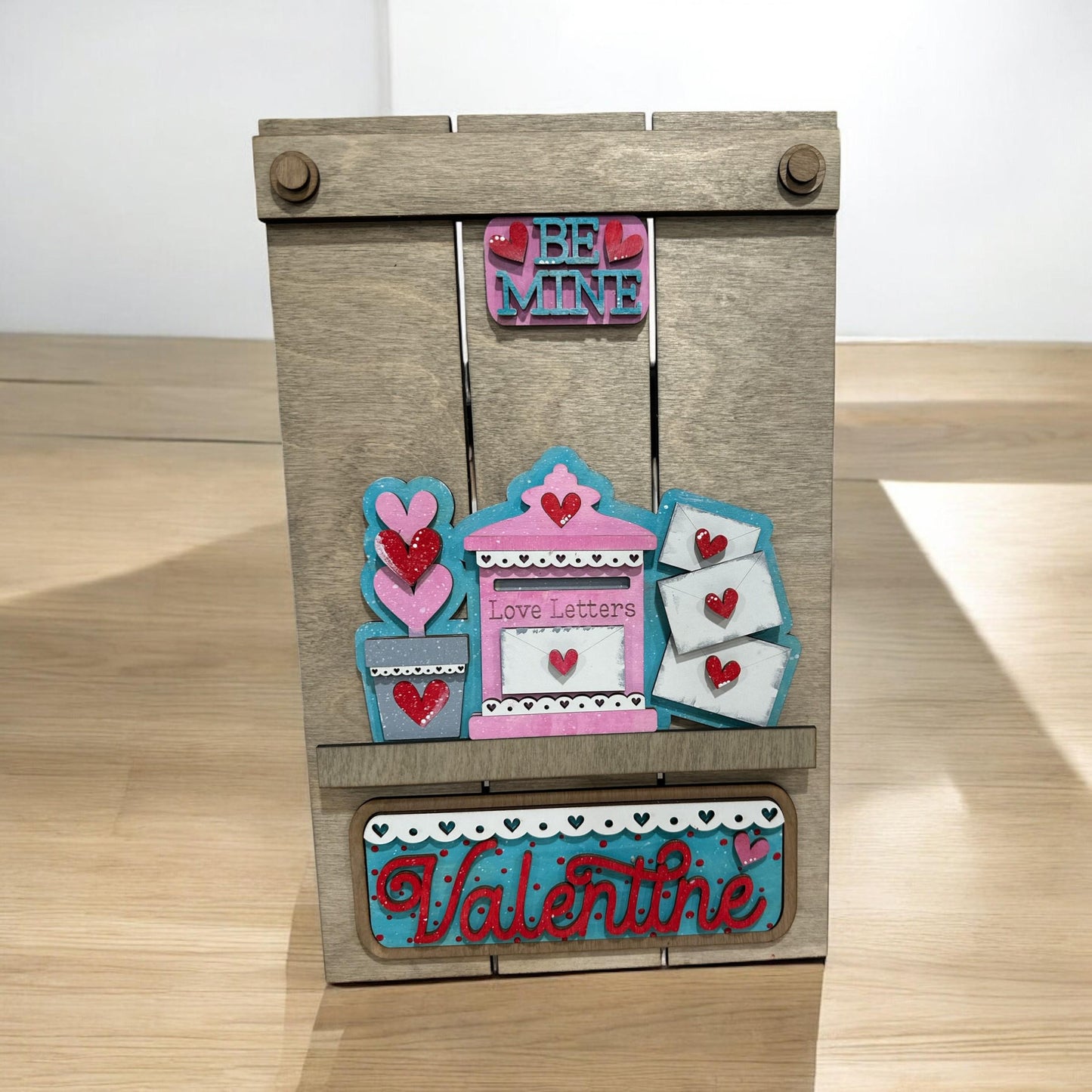 Be Mine Valentines Interchangeable Insert, Insert Picket, Interchangeable Finished, Valentine, Add on Only, Home Decor, Pickets Decor