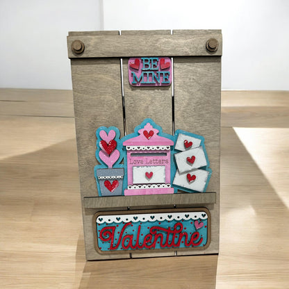 Be Mine Valentines Interchangeable Insert, Insert Picket, Interchangeable Finished, Valentine, Add on Only, Home Decor, Pickets Decor