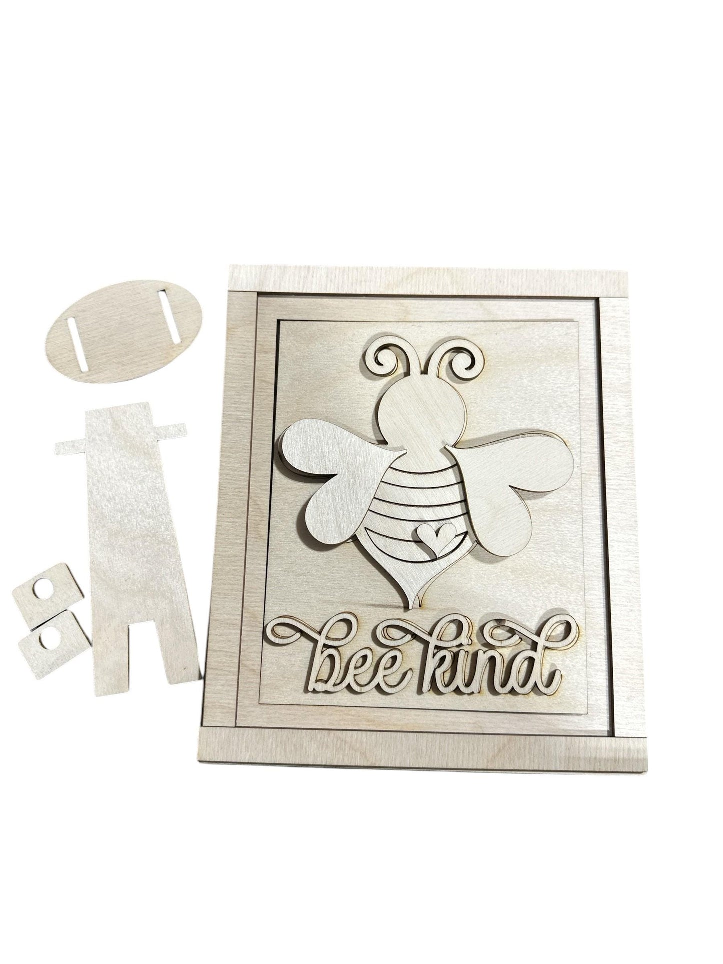 Unfinished Wood Honey Bee Signs, Trio Sign, Unfinished Crafts, Honey Bee, Bee Trio Signs, Wood Blanks, Framed Signs